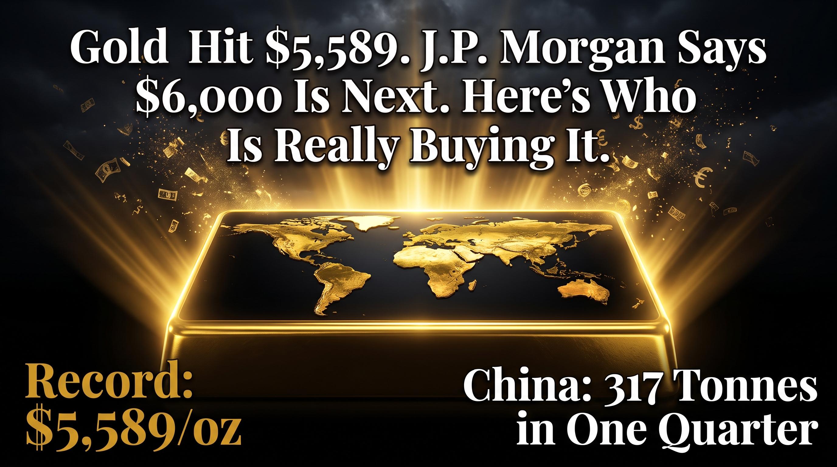 Gold Hit $5,589 in January. J.P. Morgan Thinks It Goes to $6,000 by December. Here's Who Is Actually Buying It.