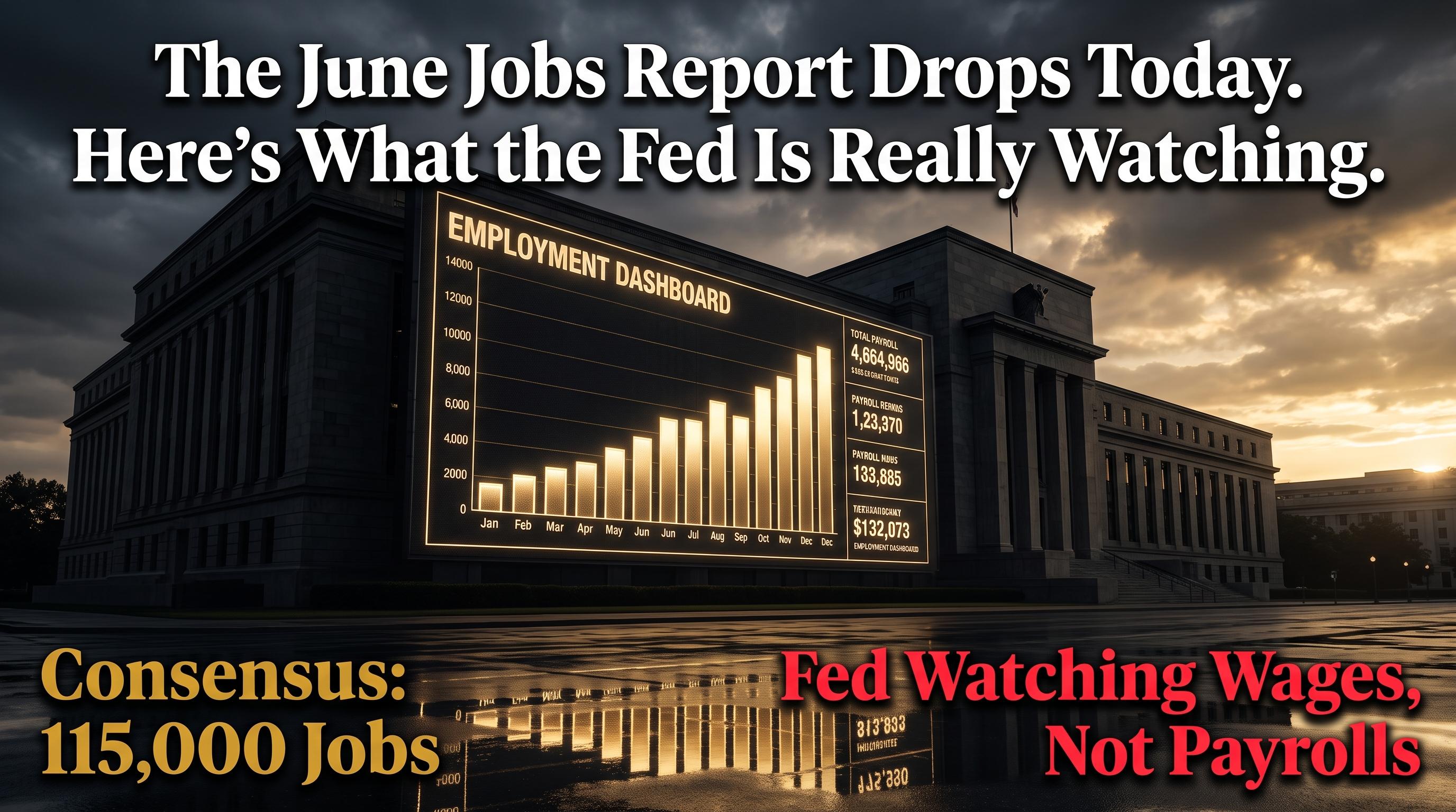 The June Jobs Report Drops Today. Here's Everything the Fed Is Actually Watching in the Numbers.